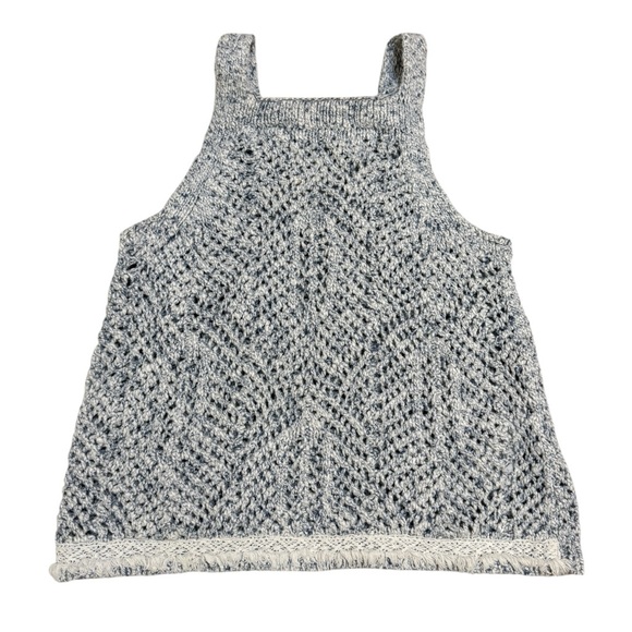 Abercrombie & Fitch Tops - Abercrombie & Fitch Dusty Blue/Gray High Neck Knit Tank Top
